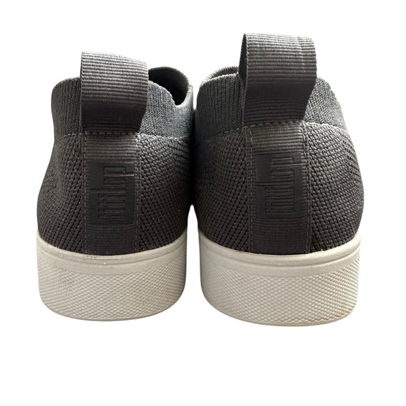FITFLOP RALLY TONAL KNIT PEWTER GREY SNEAKERS SIZE 9 - Picture 8 of 11